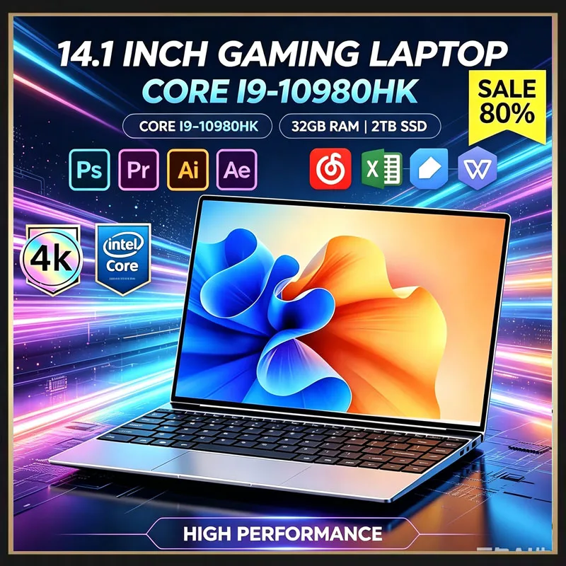 M.2 Ssd - Ordinateur portable ultra-fin 14,1 pouces, processeur