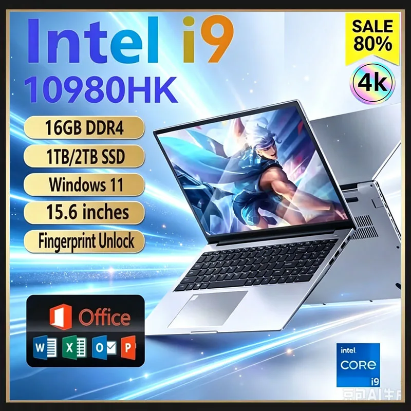 M.2 Ssd - Ordinateur portable de 15,6 pouces, processeur