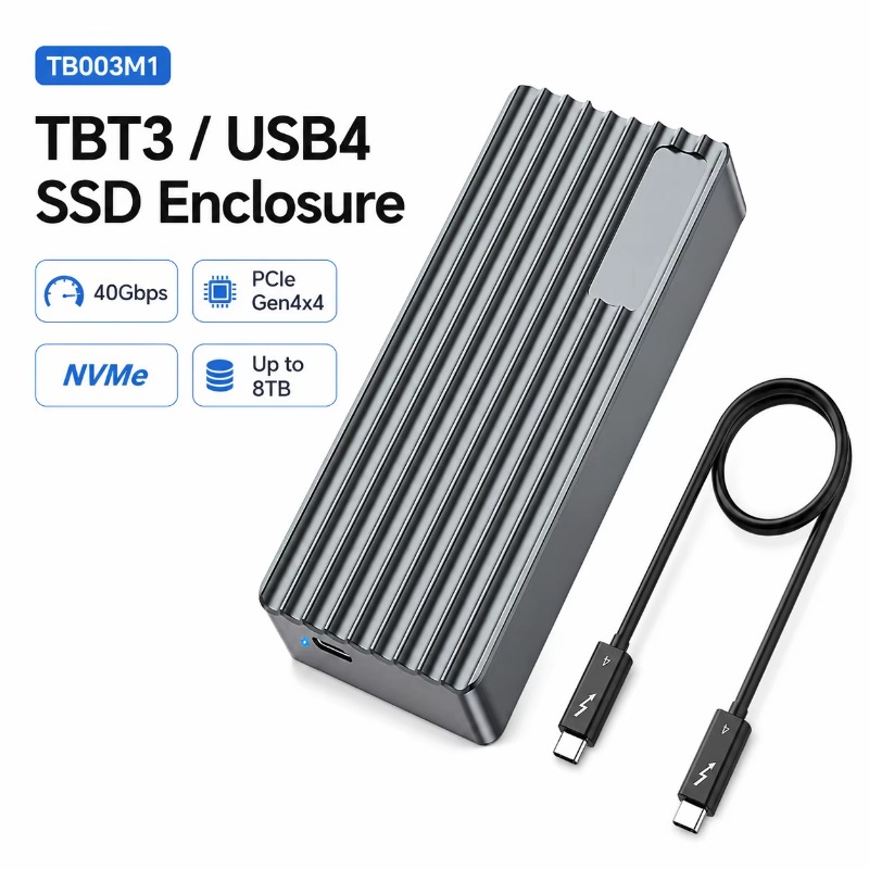 External Ssd - Boîtier SSD M.2 NVMe TBT3/USB4 40