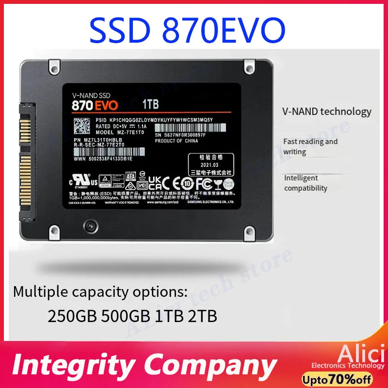 SSD d'origine pour Samsung 870 - Samsung Ssd avis et prix